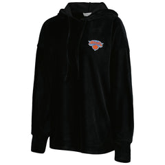 New York Knicks Touch Women's End Line Velour Pullover Hoodie