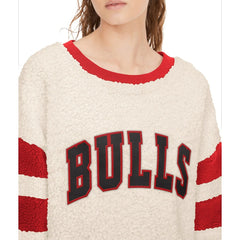 Chicago Bulls Tommy Jeans Women's Mindy Sherpa Pullover Sweatshirt