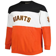 Black/Orange San Francisco Giants Big & Tall Pullover Sweatshirt