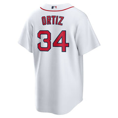 White David Ortiz Boston Red Sox Nike Home Replica Player Jersey