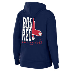 Navy Boston Red Sox WEAR by Erin Andrews Women's Sponge Fleece Full-Zip Hoodie