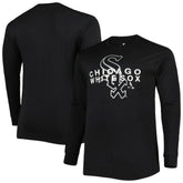 Black Chicago White Sox Big & Tall Long Sleeve T-Shirt
