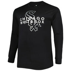 Black Chicago White Sox Big & Tall Long Sleeve T-Shirt