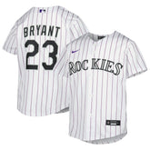 White Kris Bryant Colorado Rockies Nike Youth Alternate Replica Player Jersey
