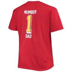 Big & Tall #1 Dad 2-Hit T-Shirt - Arizona Cardinals T-shirts