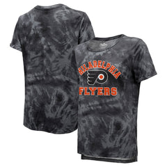 NHL Philadelphia Flyers Majestic Threads Women's Boyfriend Tie-Dye Tri-Blend T-Shirt