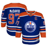NHL Connor McDavid Edmonton Oilers Youth Home Premier Player Jersey