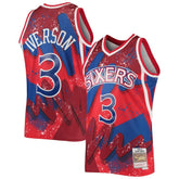 Mitchell & Ness Allen Iverson Philadelphia 76ers Hardwood Classics 1996/97 Hyper Hoops Swingman Jersey