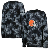 MSX by Michael Strahan Women's Bailey Tie-Dye Tri-Blend Pullover Sweatshirt - Cleveland Browns Pullover