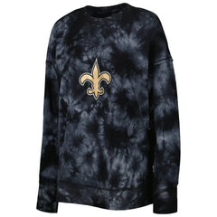 MSX by Michael Strahan Women's Bailey Tie-Dye Tri-Blend Pullover Sweatshirt - New Orleans Saints Pullover
