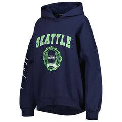 Tommy Hilfiger Women's Becca Drop Shoulder Pullover Hoodie - Seattle Seahawks Hoodies