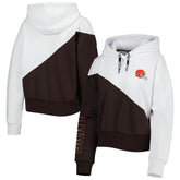 DKNY Sport Women's Bobbi Color Blocked Pullover Hoodie - Cleveland Browns Hoodies