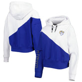 DKNY Sport Women's Bobbi Color Blocked Pullover Hoodie - Los Angeles Rams Hoodies