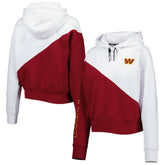 DKNY Sport Women's Bobbi Color Blocked Pullover Hoodie - Washington Commanders Hoodies