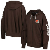 MSX by Michael Strahan Women's Emerson Lightweight Full-Zip Hoodie - Cleveland Browns Hoodies
