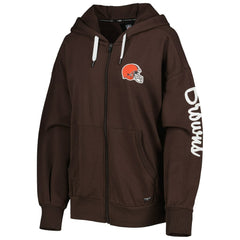 MSX by Michael Strahan Women's Emerson Lightweight Full-Zip Hoodie - Cleveland Browns Hoodies