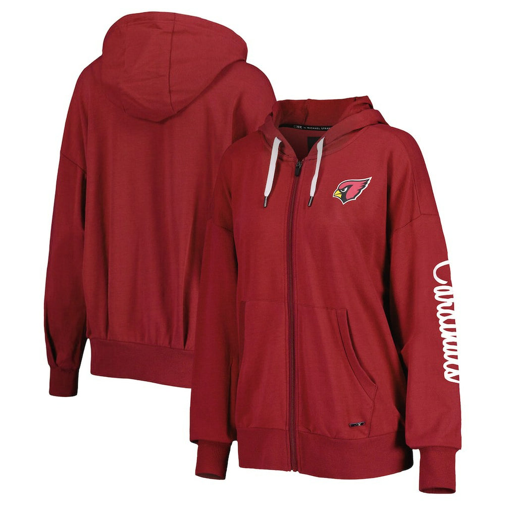 MSX by Michael Strahan Women's Emerson Lightweight Full-Zip Hoodie - Arizona Cardinals Hoodies