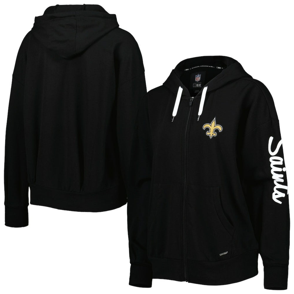 MSX by Michael Strahan Women's Emerson Lightweight Full-Zip Hoodie - New Orleans Saints Hoodies