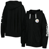 MSX by Michael Strahan Women's Emerson Lightweight Full-Zip Hoodie - Pittsburgh Steelers Hoodies