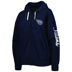 MSX by Michael Strahan Women's Emerson Lightweight Full-Zip Hoodie - Tennessee Titans Hoodies