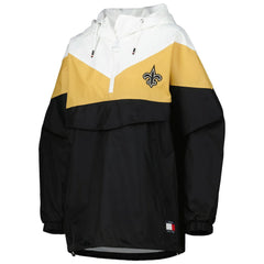 Tommy Hilfiger Women's Staci Half-Zip Hoodie Windbreaker Jacket - New Orleans Saints Hoodies