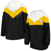 Tommy Hilfiger Women's Staci Half-Zip Hoodie Windbreaker Jacket - Pittsburgh Steelers Hoodies