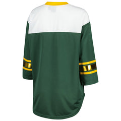 G-III 4Her by Carl Banks Women's Double Team 3/4-Sleeve Lace-Up T-Shirt - Green Bay Packers T-shirts