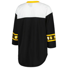 G-III 4Her by Carl Banks Women's Double Team 3/4-Sleeve Lace-Up T-Shirt - Pittsburgh Steelers T-shirts