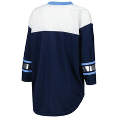 G-III 4Her by Carl Banks Women's Double Team 3/4-Sleeve Lace-Up T-Shirt - Tennessee Titans T-shirts