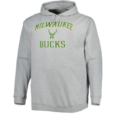 Milwaukee Bucks Big & Tall Heart & Soul Pullover Hoodie