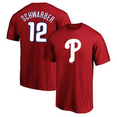 Red Kyle Schwarber Philadelphia Phillies Fanatics Big & Tall Name & Number T-Shirt