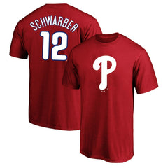 Red Kyle Schwarber Philadelphia Phillies Fanatics Big & Tall Name & Number T-Shirt