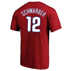 Red Kyle Schwarber Philadelphia Phillies Fanatics Big & Tall Name & Number T-Shirt