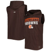MSX by Michael Strahan Relay Sleeveless Pullover Hoodie - Cleveland Browns Hoodies