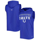MSX by Michael Strahan Relay Sleeveless Pullover Hoodie - Indianapolis Colts Hoodies