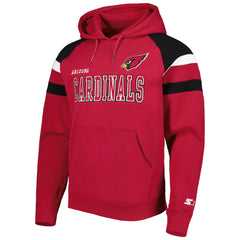 Starter Draft Fleece Raglan Pullover Hoodie - Arizona Cardinals Hoodies