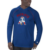Starter Vintage Logo Raglan Hoodie T-Shirt - New England Patriots Hoodies