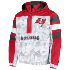 Starter Thursday Night Gridiron Raglan Half-Zip Hooded Jacket - Tampa Bay Buccaneers Jackets