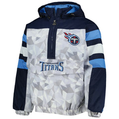 Starter Thursday Night Gridiron Raglan Half-Zip Hooded Jacket - Tennessee Titans Jackets