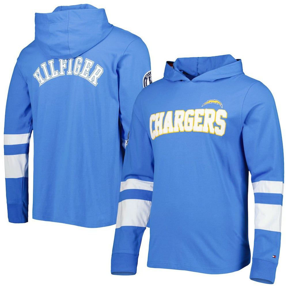 Tommy Hilfiger Alex Long Sleeve Hoodie T-Shirt - Los Angeles Chargers Hoodies