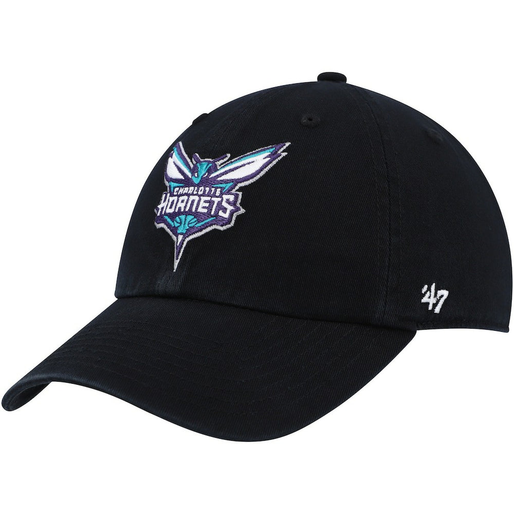 47 brand Charlotte Hornets '47 Core Logo Clean Up Adjustable Hat