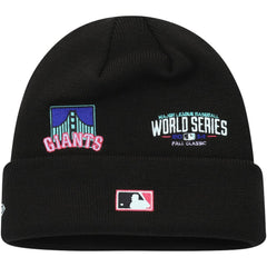 Black San Francisco Giants New Era Polar Lights Cuffed Knit Hat