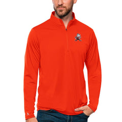 Antigua Tribute Quarter-Zip Lightweight Pullover Top - Cleveland Browns Pullover