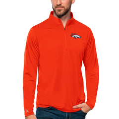 Antigua Tribute Quarter-Zip Lightweight Pullover Top - Denver Broncos Pullover