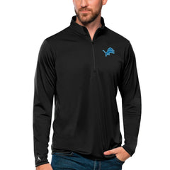 Antigua Tribute Quarter-Zip Lightweight Pullover Top - Detroit Lions Pullover