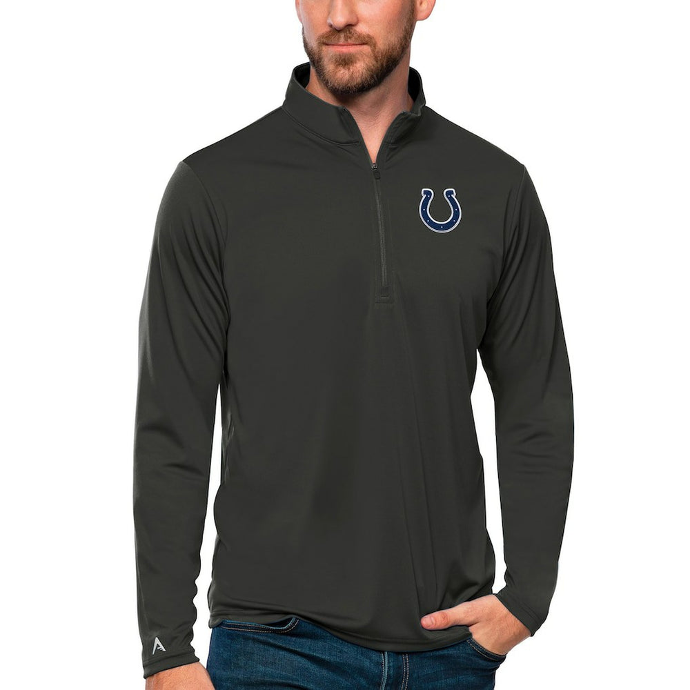 Antigua Tribute Quarter-Zip Lightweight Pullover Top - Indianapolis Colts Pullover