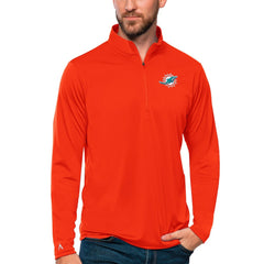 Antigua Tribute Quarter-Zip Lightweight Pullover Top - Miami Dolphins Pullover