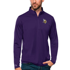 Antigua Tribute Quarter-Zip Lightweight Pullover Top - Minnesota Vikings Pullover