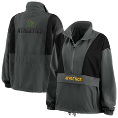 Charcoal Athletics WEAR by Erin Andrews Women's Packable Half-Zip Jacket