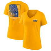 Fanatics Golden State Warriors Women's 2022 Western Conference Champions Balanced Attack Roster V-Neck T-Shirt sale